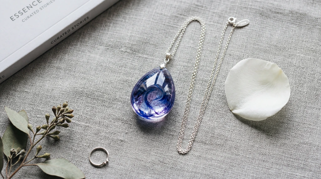 erinnerungskristall schmuck design