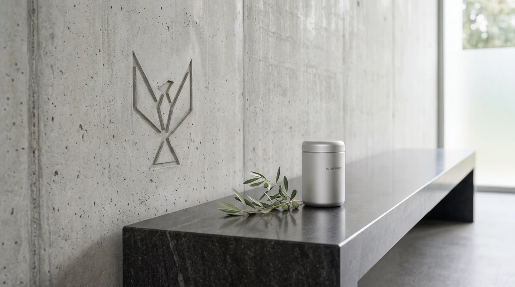 modernes krematorium design detail