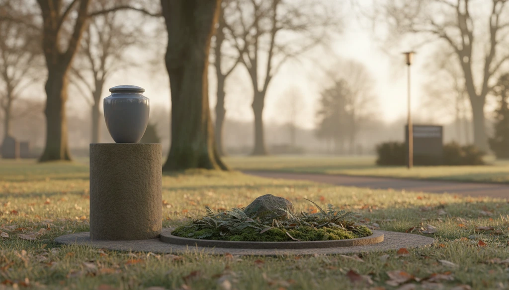 Würdevolle Feuerbestattung Urne
